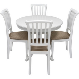 Изображение товара Набор мебели для кухни Leset Луизиана 1Р + Остин (Массив бука,Массив бука,Жаккард,МДФ/Белый) арт.2500000062599