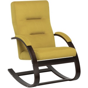 Изображение товара Кресло-качалка Leset Милано (Фанера,Березовый шпон,Металл,Велюр/Желтый) арт.2500000065514