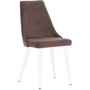 Изображение товара Стул Leset Эби (Каркас белый, Велюр VENDETTA 7 коричневый) 2500000082269