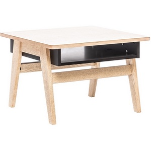 Изображение товара Стол квадратный с имитацией дерева с полкой Leset Сканди (МДФ, Шпон, Березовая фанера, Березовая фанера, Шпон/Венге) 2500000094514 (4 ножки)