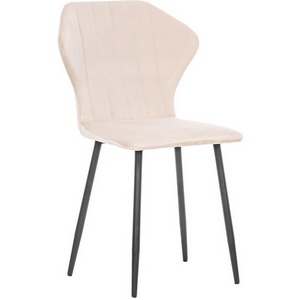 Изображение товара Стул Leset Гувер полоса (Каркас чёрный, Велюр ULTRA SAND Песок) 2500000103483