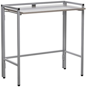 Изображение товара Стол банкетный раскладной Leset Энзо 800 (каркас серый, Атлас Светлый) 2500000104039 (прямоугольная столешница, I I-образная опора)