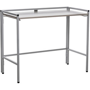 Изображение товара Стол банкетный раскладной Leset Энзо 1000 (каркас серый, Атлас Светлый) 2500000104060 (прямоугольная столешница, I I-образная опора)