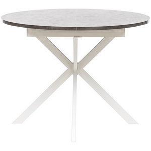 Изображение товара Стол вставка-бабочка раздвижной Leset Капри (Камень темный/Белый) 2500000116148 (круглая столешница, 4 ножки)