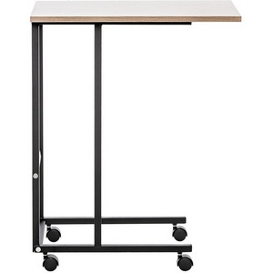 Изображение товара Стол на колесах подкатной Leset Уно (Каркас черный, Шимо светлый) 2500000128806 (прямоугольная столешница, П-образная опора)