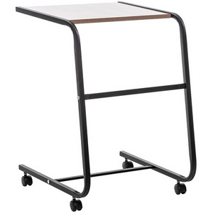 Изображение товара Стол на колесах подкатной Leset Айро (Каркас черный, Шимо темный) 2500000128875 (прямоугольная столешница)