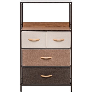 Изображение товара Комод Leset Локи 4 ящ., Каркас Коричневый, Бежевый/Светло-коричневый/Темно-коричневый () 2500000183492