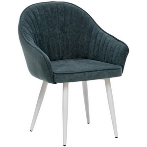 Изображение товара Стул с подлокотниками Leset Вайд, каркас Белый, велюр Темно-зеленый () 2500000185748