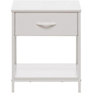 Изображение товара Комод Leset Линкс с ящиком и полкой (к/з), Каркас Белый, ящики Белые (Металл,Экокожа/Белый) арт.2500000198106