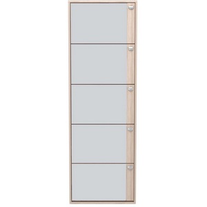 Изображение товара Обувница Leset Эдит 5S (ЛДСП,ПВХ,Зеркало/Дуб сонома) арт.2500000205156