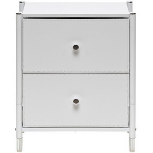 Изображение товара Комод Leset Нирита/Хайди, 2 ящика, Белый (Сталь,Экокожа/Белый) арт.2500000209635