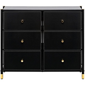 Изображение товара Комод с роликовыми направляющими Leset Нирита/Хайди, 6 ящиков, Черный