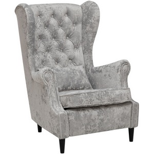 Изображение товара Кресло Leset Винтаж 2500000261732 Фанера,Береза, Велюр, Серый,