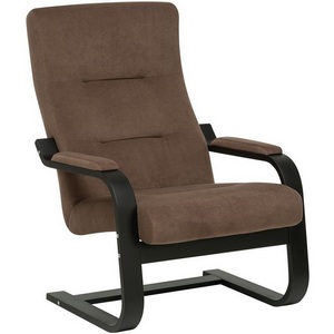 Изображение товара Кресло Leset Оскар 4687206966321 Фанера,Береза,Шпон, Велюр, Коричневый, Венге