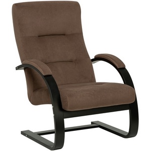 Изображение товара Кресло Leset Монэ 4687206966451 Фанера,Береза,Шпон, Велюр, Коричневый, Венге