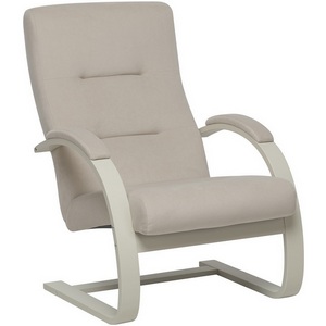 Изображение товара Кресло Leset Монэ 4687206966536 Фанера,Береза,Шпон, Велюр, Бежевый, Слоновая кость