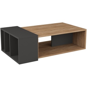 Изображение товара Стол с деревянной столешницей шириной 60 см журнальный с полкой LEVE ANITA COFFEE TABLE (прямоугольная столешница)