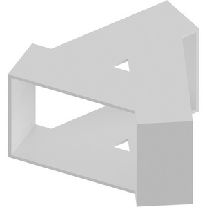 Изображение товара Стол журнальный с полкой TRIO COFFEE TABLE (Белый) LEVE