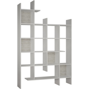 Изображение товара Стеллаж деревянный с ячейками прямой MANCO BOOKCASE (ЛДСП/Белый) LEVE