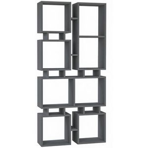 Изображение товара Стеллаж прямой RAIL BOOKCASE NO.1 LEVE (ЛДСП/Темно-серый) арт.LEV00601