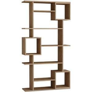 Изображение товара Стеллаж деревянный с ячейками прямой SOTO BOOKCASE LEVE (ЛДСП/Дуб) арт.LEV00635