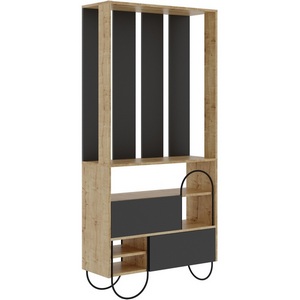 Изображение товара Обувница с вешалкой для одежды NORFOLK HALL STAND LEVE (ЛДСП,Металл/Черный,Дуб) арт.LEV00776