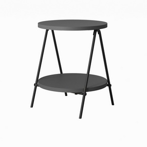 Изображение товара Стол журнальный с полкой приставной ESSEL SIDE TABLE LEVE LEV01077 (круглая столешница, 4 ножки)