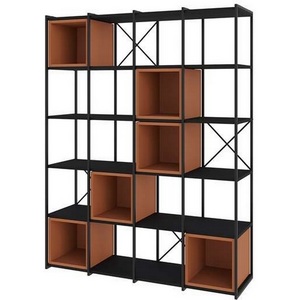Изображение товара Стеллаж деревянный в стиле лофт прямой VALE MAXI BOOKCASE LEVE (Металл/Черный) арт.LEV01148