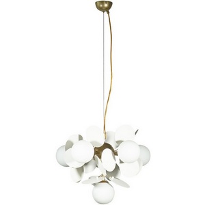 Изображение товара Люстра led подвесная с белым плафоном светодиодная для детской 10008/6 Loft It MATISSE white шарики