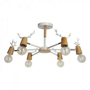 Изображение товара Потолочная люстра для детской рога 10024/6 Loft It Sven White