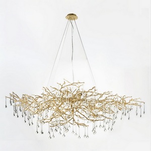 Изображение товара Подвесная люстра светодиодная 10067/1500 GD Loft It Bijout форма ветки