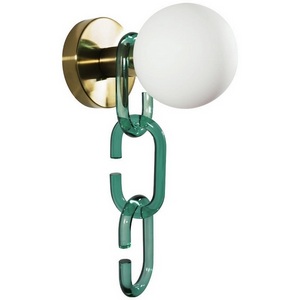 Изображение товара Бра 10128W Loft It Chain Green в форме шара с подвесками