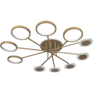 Изображение товара Люстра потолочная светодиодная золотая на штанге 10164M Loft It Megan Gold кольцо