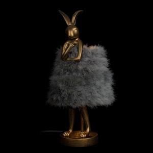 Изображение товара Настольная лампа Loft It Lapine 10315/A Grey fluff с животными