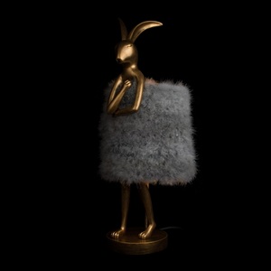 Изображение товара Настольная лампа Loft It Lapine 10315/B Grey fluff с животными