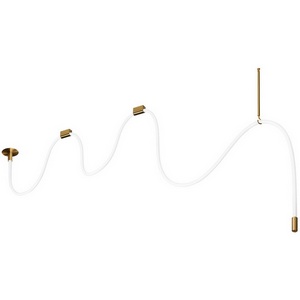 Изображение товара Подвесной светильник светодиодный с гибким неоном Loft It Thread 10388B Brass