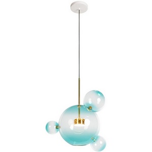 Изображение товара Подвесной светодиодный светильник молекулы Loft It Bolle 2027-P4 Blue