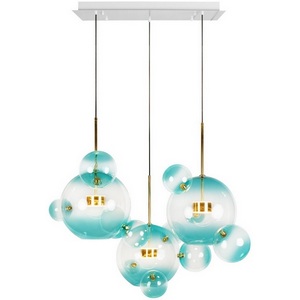 Изображение товара Подвесной светодиодный светильник молекулы Loft It Bolle 2027-S3 Blue