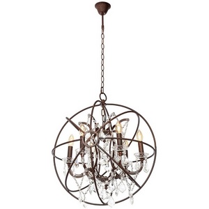 Изображение товара Подвесная люстра Loft It Foucaults Orb Crystal LOFT1897/6 подсвечник