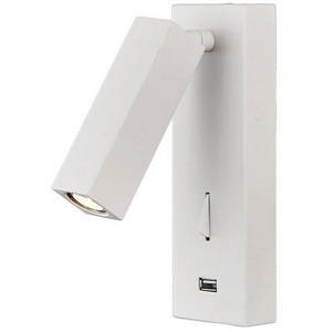 Изображение товара Спот светодиодный для чтения с USB и выключателем Loft It Floadow LOFT2017-WH
