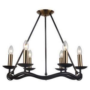 Изображение товара Потолочная люстра IP21 Lussole LGO Roosevelt LSP-0212 подсвечник