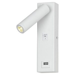 Изображение товара Бра для чтения светодиодное с выключателем и USB-портом Lussole LGO Cozy LSP-8240