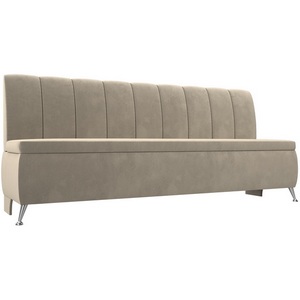 Изображение товара Кухонный прямой диван Кантри (микровельвет бежевый) Лига Диванов 100146