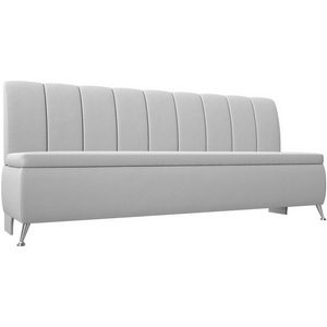 Изображение товара Кухонный прямой диван Кантри (экокожа белая) Лига Диванов 100155