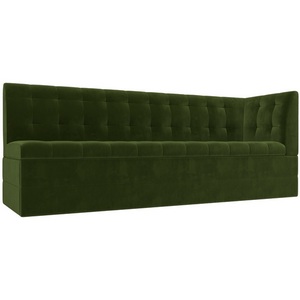 Изображение товара Кухонный диван Бриз с углом (микровельвет зеленый) Лига Диванов 100379