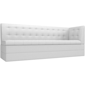 Изображение товара Кухонный диван Бриз с углом (экокожа белая) Лига Диванов 100387