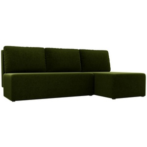 Изображение товара Угловой диван Поло правый (микровельвет зеленый) Лига Диванов 100433