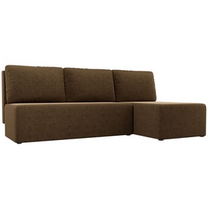 Изображение товара Угловой диван Поло правый (микровельвет коричневый) Лига Диванов 100434