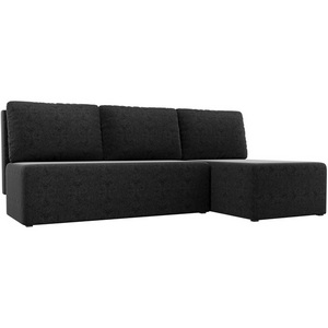 Изображение товара Угловой диван Поло правый (микровельвет черный) Лига Диванов 100436