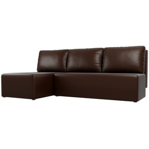 Изображение товара Угловой диван Поло левый (экокожа коричневая) Лига Диванов 100442L